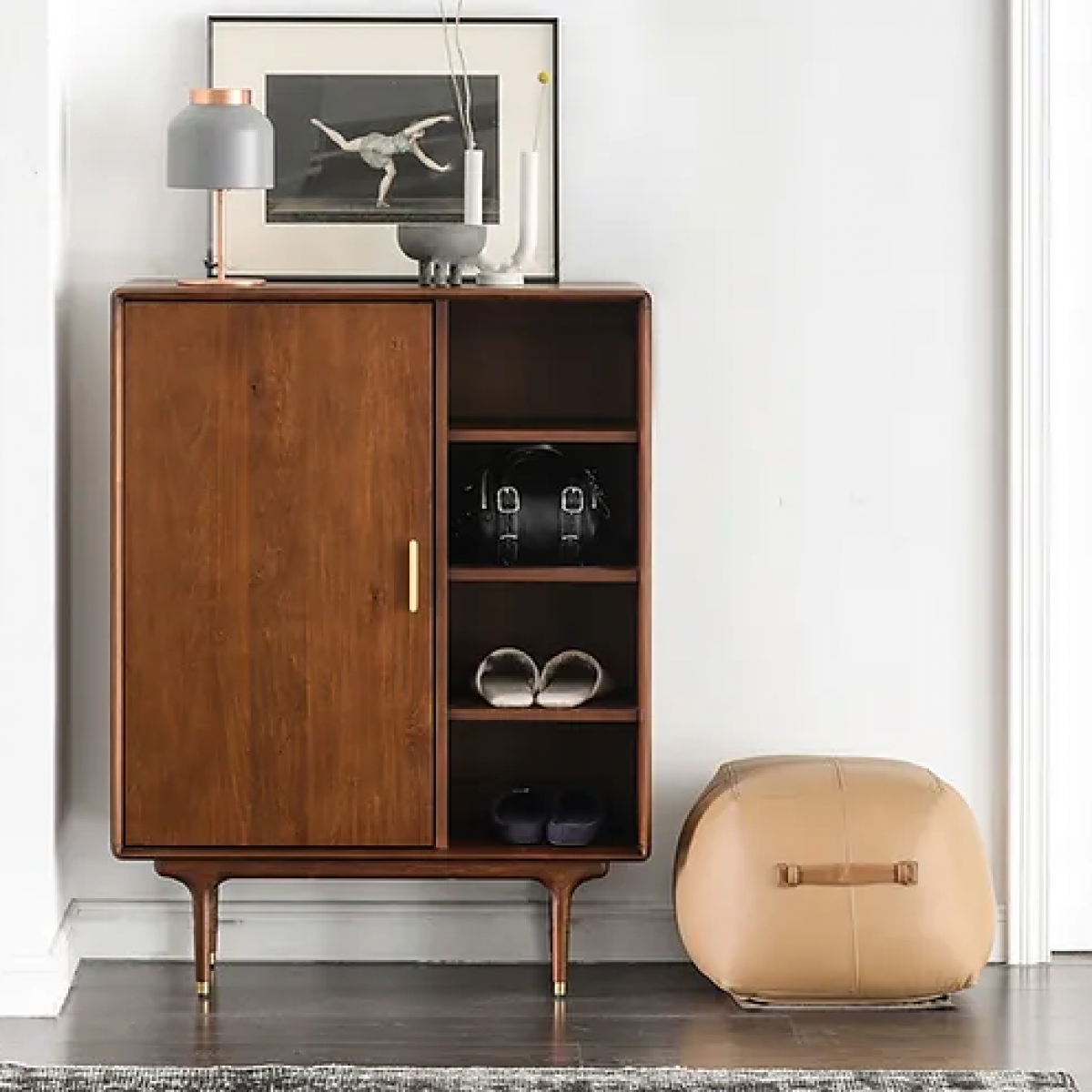 Fuurn SE3429 Alexandra Rose 置物櫃 (馬鞍棕色)